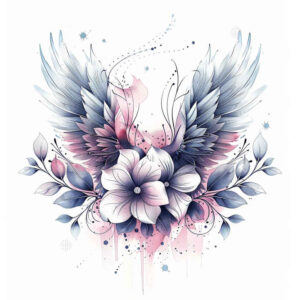 angelic-motif-wings-tattoo – tattoo design ideas free ai generated – neotraditional-classic-motifs – for-wrist-side – Gallery: wings-inkby-ai