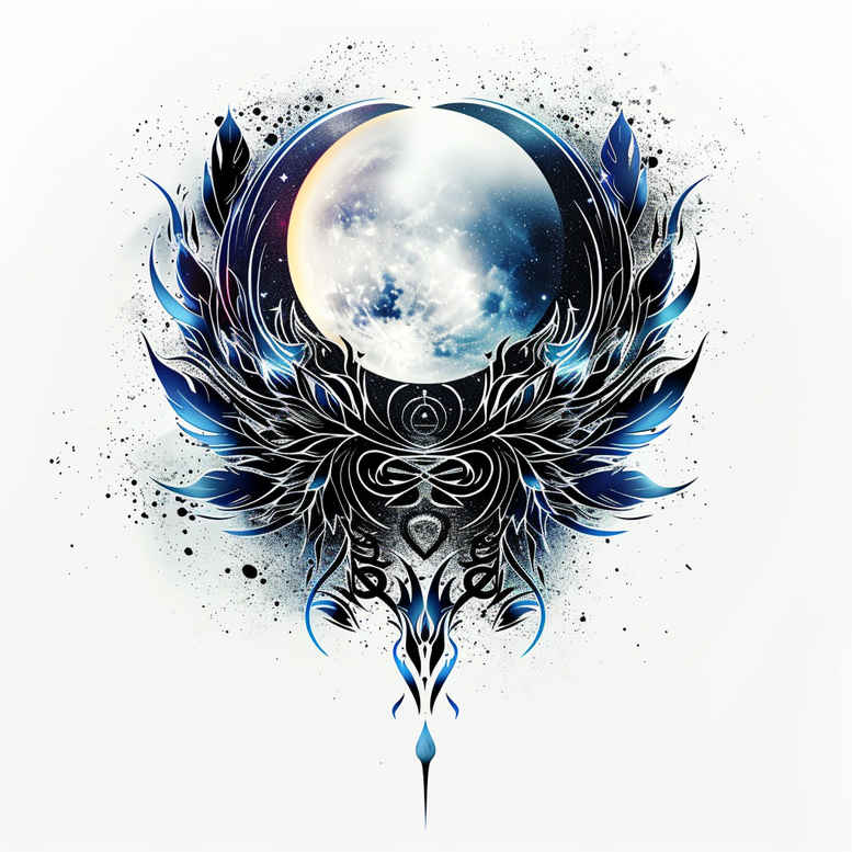 artistic-wings-tattoo – tattoo design ideas free ai generated – neotraditional-deep-blacks – for-side – Gallery: wings-inkby-ai