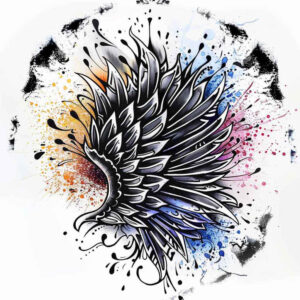 artistic-wings-tattoo – tattoo design ideas free ai generated – realism-ink-precision – for-lower-back – Gallery: wings-inkby-ai