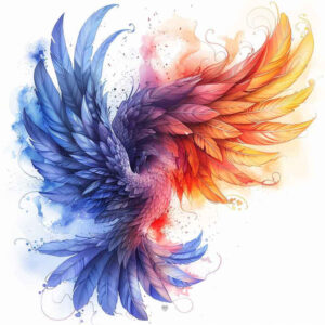 delicate-shading-wings-tattoo – tattoo design ideas free ai generated – neotraditional-contrasting-colors – for-scapula – Gallery: wings-inkby-ai