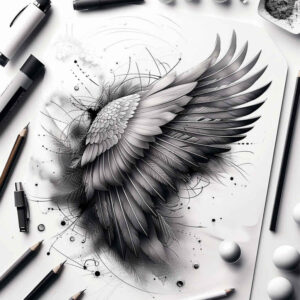 delicate-shading-wings-tattoo – tattoo design ideas free ai generated – realism-clean-lines – for-full-back – Gallery: wings-inkby-ai