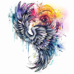 delicate-shading-wings-tattoo – tattoo design ideas free ai generated – realism-realistic-wrinkles – for-toe – Gallery: wings-inkby-ai