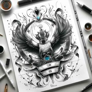 delicate-shading-wings-tattoo – tattoo design ideas free ai generated – realism-smooth-gradients – for-nape – Gallery: wings-inkby-ai