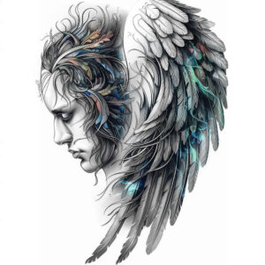 delicate-wings-tattoo – tattoo design ideas free ai generated – realism-emotional-realism – for-biceps – Gallery: wings-inkby-ai