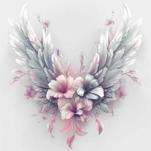 delicate-wings-tattoo – tattoo design ideas free ai generated – surrealism-dream-motifs – for-temple – Gallery: wings-inkby-ai