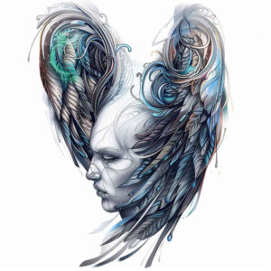 energy-wings-tattoo – tattoo design ideas free ai generated – neotraditional-bold-highlights – for-ankle – Gallery: wings-inkby-ai