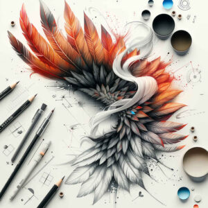 energy-wings-tattoo – tattoo design ideas free ai generated – neotraditional-classic-motifs – for-collarbone – Gallery: wings-inkby-ai