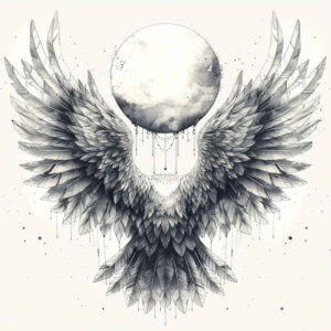 energy-wings-tattoo – tattoo design ideas free ai generated – neotraditional-soft-blending – for-inner-arm – Gallery: wings-inkby-ai