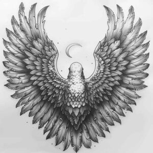 energy-wings-tattoo – tattoo design ideas free ai generated – surrealism-psychological-depth – for-scapula – Gallery: wings-inkby-ai