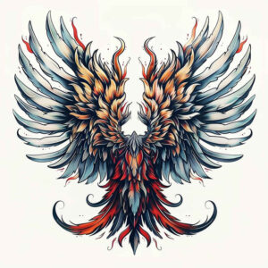 expressive-wings-tattoo – tattoo design ideas free ai generated – neotraditional-expressive-lines – for-foot – Gallery: wings-inkby-ai