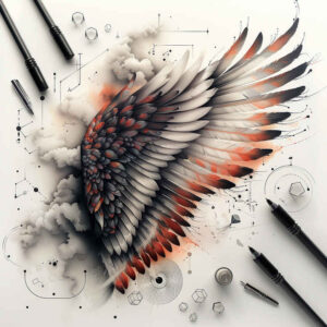 expressive-wings-tattoo – tattoo design ideas free ai generated – realism-high-fidelity – for-scapula – Gallery: wings-inkby-ai