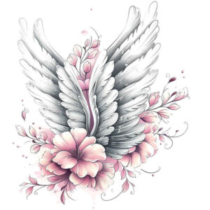 expressive-wings-tattoo – tattoo design ideas free ai generated – realism-hyper-detail – for-upper-shoulder – Gallery: wings-inkby-ai