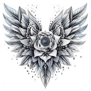 freedom-motif-wings-tattoo – tattoo design ideas free ai generated – realism-clean-whites – for-side-torso – Gallery: wings-inkby-ai