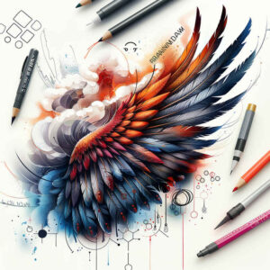 freedom-motif-wings-tattoo – tattoo design ideas free ai generated – realism-crisp-detail – for-triceps – Gallery: wings-inkby-ai
