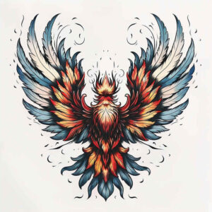 geometric-wings-tattoo – tattoo design ideas free ai generated – realism-sharp-focus – for-elbow – Gallery: wings-inkby-ai