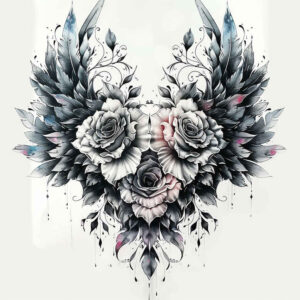 guardian-angel-wings-tattoo – tattoo design ideas free ai generated – realism-micro-detail – for-wrist – Gallery: wings-inkby-ai