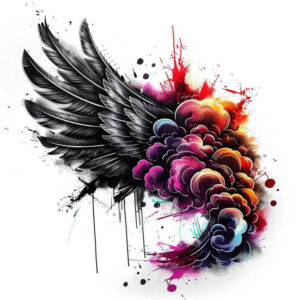 guardian-angel-wings-tattoo – tattoo design ideas free ai generated – realism-photo-like-tattoo – for-back-shoulder – Gallery: wings-inkby-ai