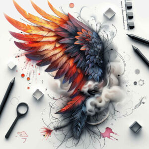guardian-angel-wings-tattoo – tattoo design ideas free ai generated – surrealism-distorted-reality – for-palm – Gallery: wings-inkby-ai