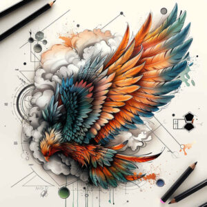 hope-symbol-wings-tattoo – tattoo design ideas free ai generated – realism-naturalistic – for-stomach – Gallery: wings-inkby-ai