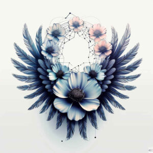 hope-symbol-wings-tattoo – tattoo design ideas free ai generated – realism-tonal-depth – for-palm – Gallery: wings-inkby-ai