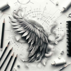 hope-symbol-wings-tattoo – tattoo design ideas free ai generated – realism-visual-truth – for-lower-back – Gallery: wings-inkby-ai