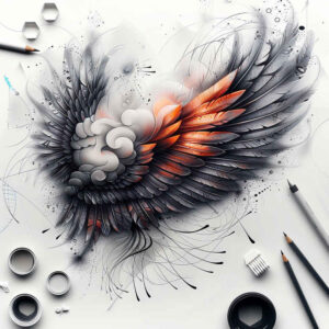 life-motif-wings-tattoo – tattoo design ideas free ai generated – realism-photo-like-tattoo – for-back-shoulder – Gallery: wings-inkby-ai
