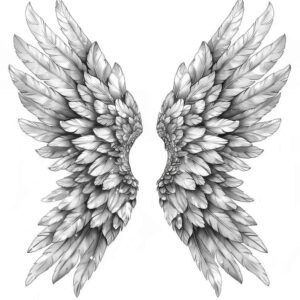 life-motif-wings-tattoo – tattoo design ideas free ai generated – realism-soft-transitions – for-elbow – Gallery: wings-inkby-ai