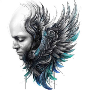 light-motif-wings-tattoo – tattoo design ideas free ai generated – realism-ink-precision – for-wrist – Gallery: wings-inkby-ai