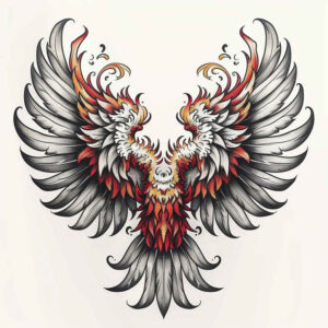 light-motif-wings-tattoo – tattoo design ideas free ai generated – surrealism-enigmatic-aura – for-thigh – Gallery: wings-inkby-ai