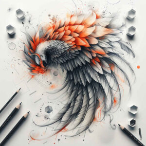 light-motif-wings-tattoo – tattoo design ideas free ai generated – surrealism-metamorphosis – for-back – Gallery: wings-inkby-ai