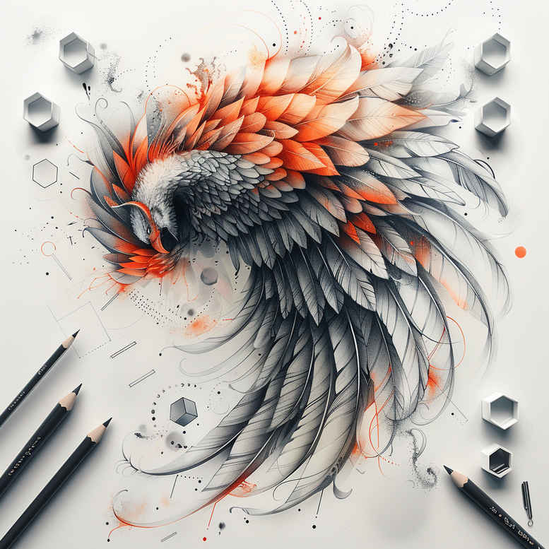 light-motif-wings-tattoo – tattoo design ideas free ai generated – surrealism-metamorphosis – for-back – Gallery: wings-inkby-ai