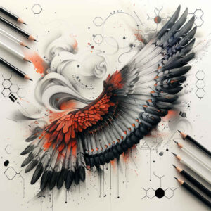 minimalist-wings-tattoo – tattoo design ideas free ai generated – realism-realistic-gleam – for-toe – Gallery: wings-inkby-ai