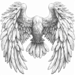 minimalist-wings-tattoo – tattoo design ideas free ai generated – surrealism-phantasm – for-hip – Gallery: wings-inkby-ai