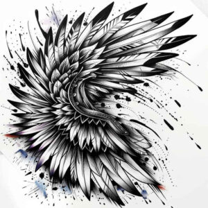 motion-wings-tattoo – tattoo design ideas free ai generated – realism-moist-gloss – for-hand – Gallery: wings-inkby-ai
