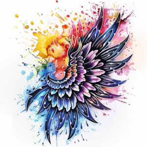 motion-wings-tattoo – tattoo design ideas free ai generated – surrealism-metaphysical – for-lower-arm – Gallery: wings-inkby-ai
