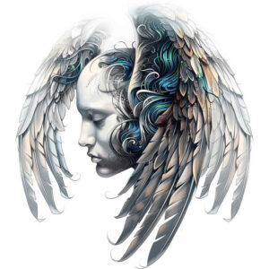 mystery-motif-wings-tattoo – tattoo design ideas free ai generated – realism-real-ink-flow – for-elbow – Gallery: wings-inkby-ai