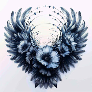 mystery-motif-wings-tattoo – tattoo design ideas free ai generated – surrealism-spectral-hues – for-wrist – Gallery: wings-inkby-ai