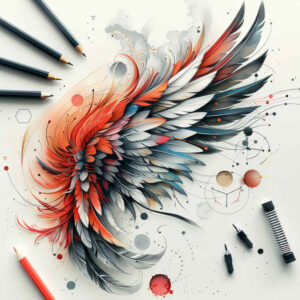 mystical-wings-tattoo – tattoo design ideas free ai generated – neotraditional-layered-fill – for-abdomen – Gallery: wings-inkby-ai