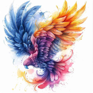 plant-ornament-wings-tattoo – tattoo design ideas free ai generated – realism-inner-glow – for-foot – Gallery: wings-inkby-ai
