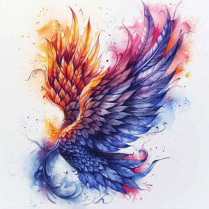 plant-ornament-wings-tattoo – tattoo design ideas free ai generated – realism-refined-highlights – for-behind-ear – Gallery: wings-inkby-ai