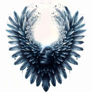 protection-motif-wings-tattoo – tattoo design ideas free ai generated – neotraditional-subtle-highlights – for-calf – Gallery: wings-inkby-ai