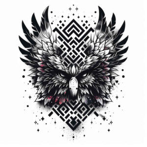 protection-motif-wings-tattoo – tattoo design ideas free ai generated – neotraditional-vivid-detail – for-ankle – Gallery: wings-inkby-ai