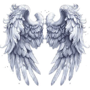 protection-symbol-wings-tattoo – tattoo design ideas free ai generated – neotraditional-enhanced-shading – for-upper-arm – Gallery: wings-inkby-ai