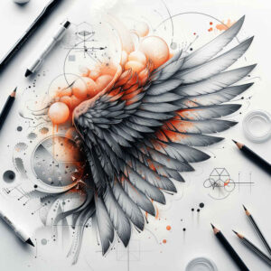 protection-symbol-wings-tattoo – tattoo design ideas free ai generated – realism-realistic-shadowing – for-shoulder – Gallery: wings-inkby-ai