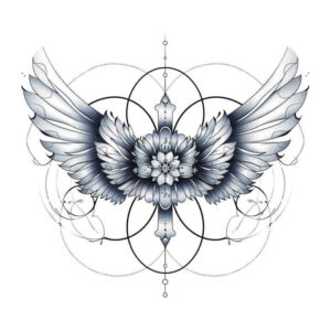 protection-symbol-wings-tattoo – tattoo design ideas free ai generated – realism-shadow-realism – for-foot – Gallery: wings-inkby-ai