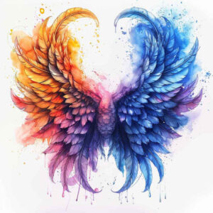 realistic-wings-tattoo – tattoo design ideas free ai generated – realism-realistic-color – for-fingers – Gallery: wings-inkby-ai