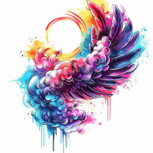 realistic-wings-tattoo – tattoo design ideas free ai generated – surrealism-blurred-boundaries – for-temple – Gallery: wings-inkby-ai