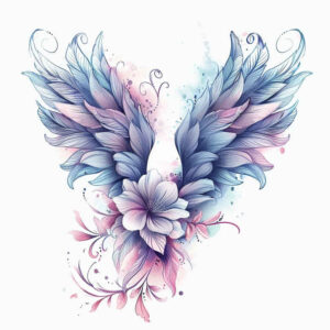 shaded-wings-tattoo – tattoo design ideas free ai generated – neotraditional-classic-motifs – for-upper-shoulder – Gallery: wings-inkby-ai