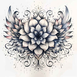 shadow-and-light-wings-tattoo – tattoo design ideas free ai generated – realism-living-skin – for-fingers – Gallery: wings-inkby-ai