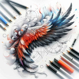 spirituality-symbol-wings-tattoo – tattoo design ideas free ai generated – realism-skin-realism – for-lower-chest – Gallery: wings-inkby-ai